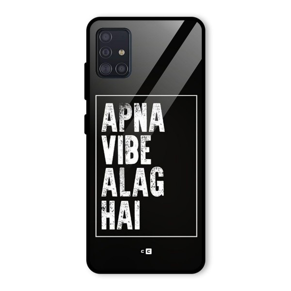 Apna Vibe Glass Back Case for Galaxy A51