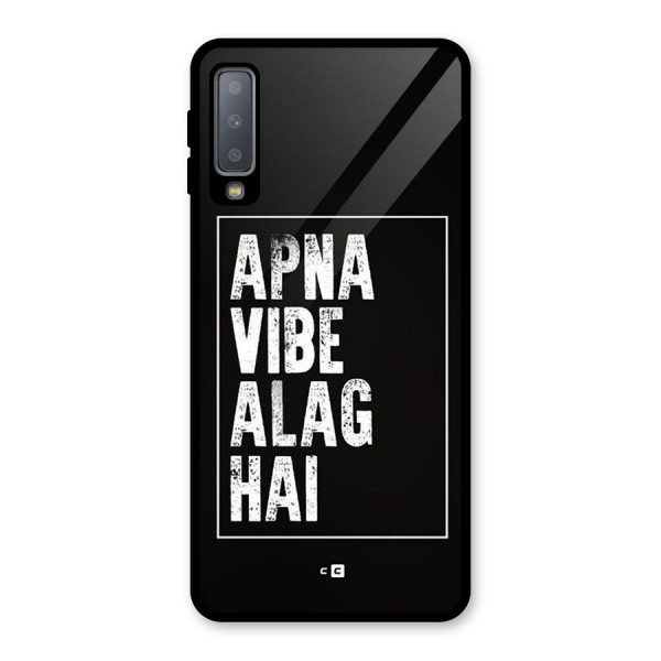 Apna Vibe Glass Back Case for Galaxy A7 (2018)