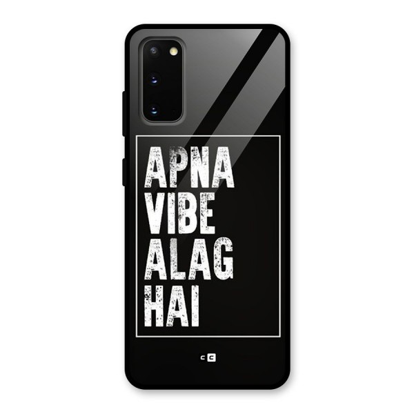 Apna Vibe Glass Back Case for Galaxy S20