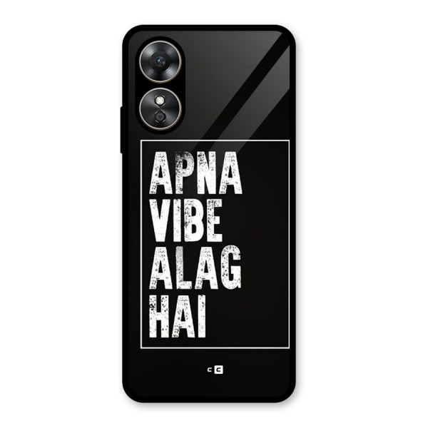 Apna Vibe Glass Back Case for Oppo A17