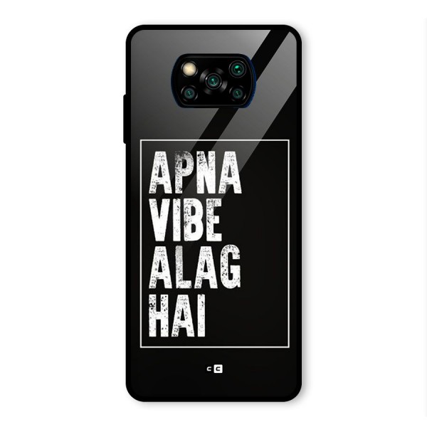 Apna Vibe Glass Back Case for Poco X3 Pro