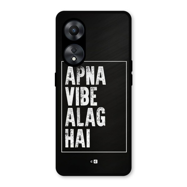 Apna Vibe Metal Back Case for Oppo A78