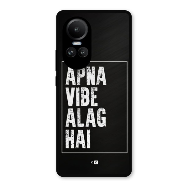 Apna Vibe Metal Back Case for Oppo Reno10