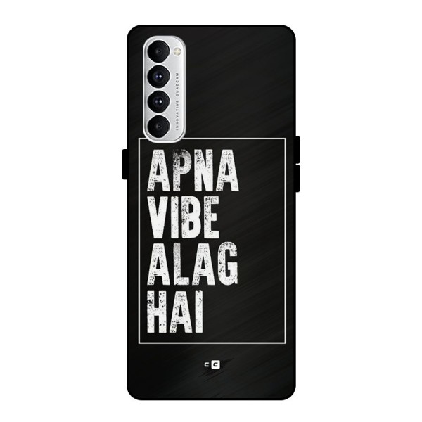 Apna Vibe Metal Back Case for Oppo Reno4 Pro