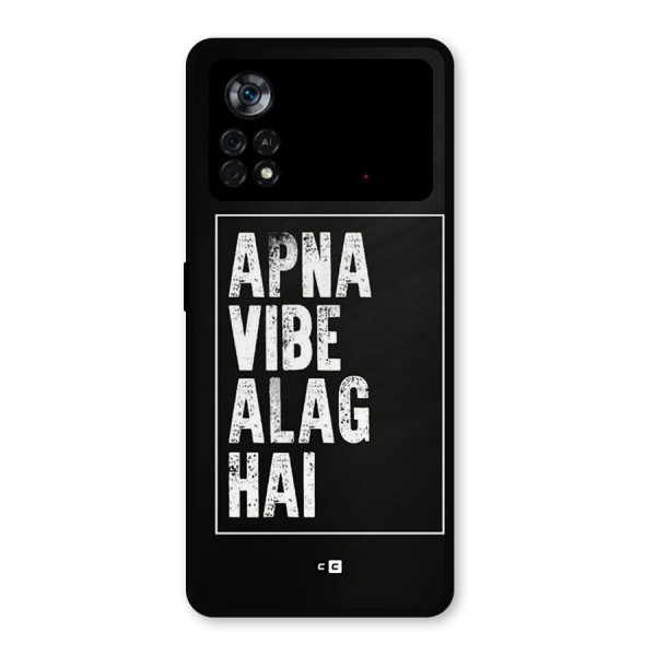 Apna Vibe Metal Back Case for Poco X4 Pro 5G