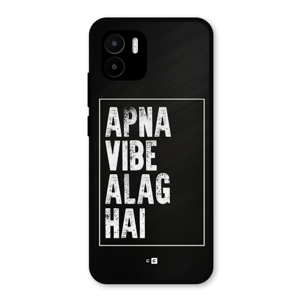 Apna Vibe Metal Back Case for Redmi A1