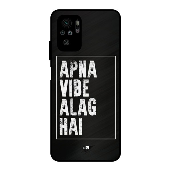 Apna Vibe Metal Back Case for Redmi Note 10