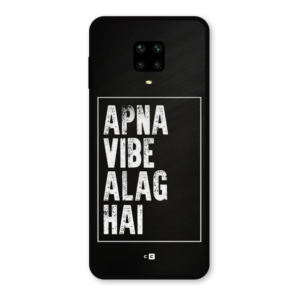 Apna Vibe Metal Back Case for Redmi Note 9 Pro