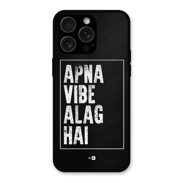 Apna Vibe Metal Back Case for iPhone 15 Pro Max