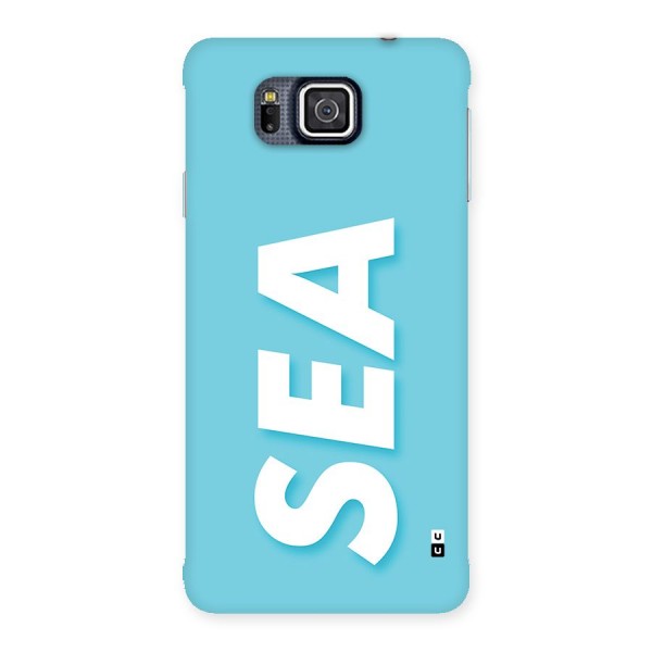 Aqua Sea Back Case for Galaxy Alpha