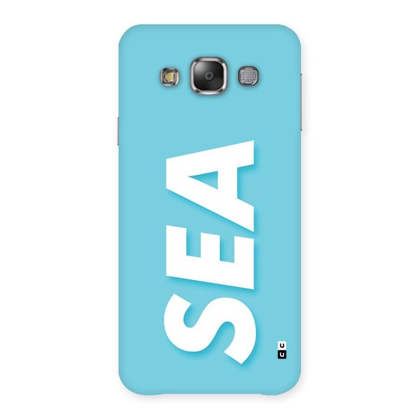 Aqua Sea Back Case for Galaxy E7