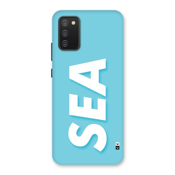 Aqua Sea Back Case for Galaxy F02s