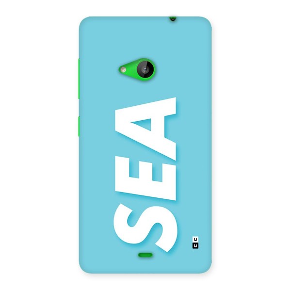 Aqua Sea Back Case for Lumia 535