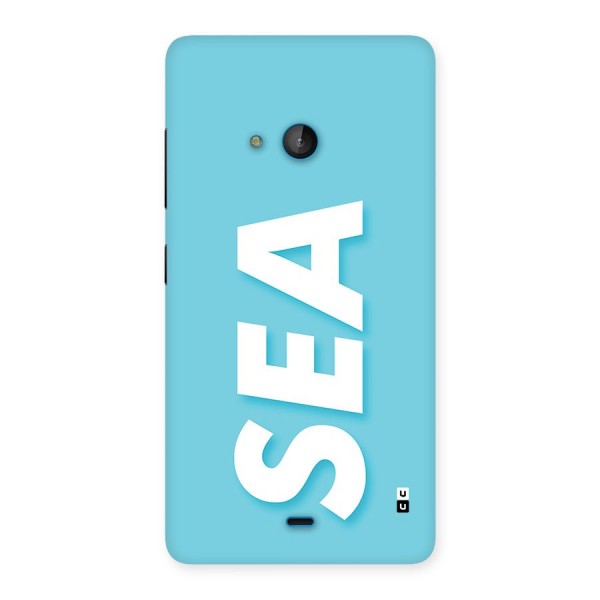 Aqua Sea Back Case for Lumia 540