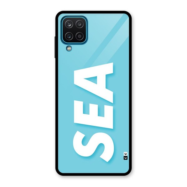 Aqua Sea Glass Back Case for Galaxy A12