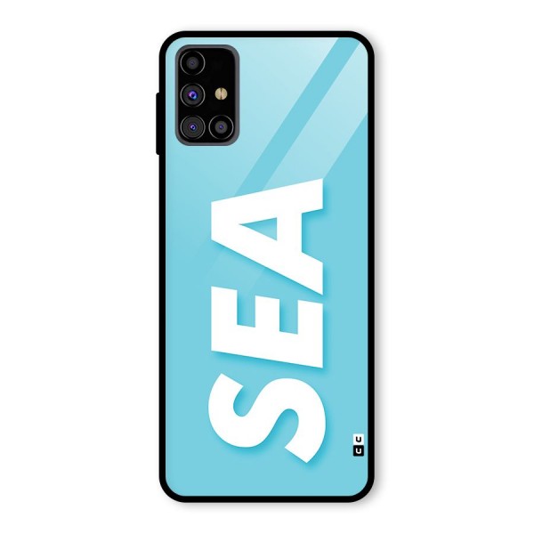 Aqua Sea Glass Back Case for Galaxy M31s