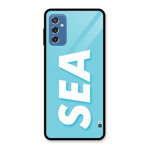 Aqua Sea Glass Back Case for Galaxy M52 5G