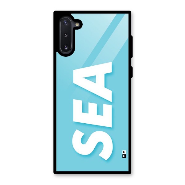 Aqua Sea Glass Back Case for Galaxy Note 10