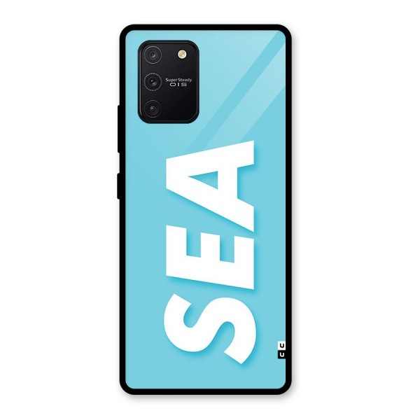 Aqua Sea Glass Back Case for Galaxy S10 Lite