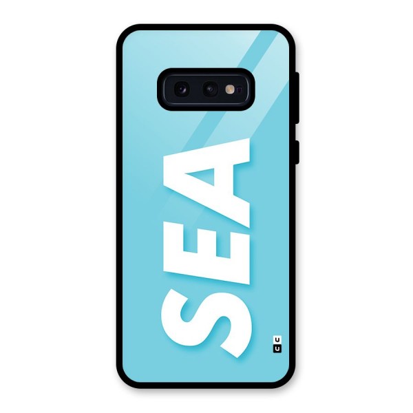 Aqua Sea Glass Back Case for Galaxy S10e