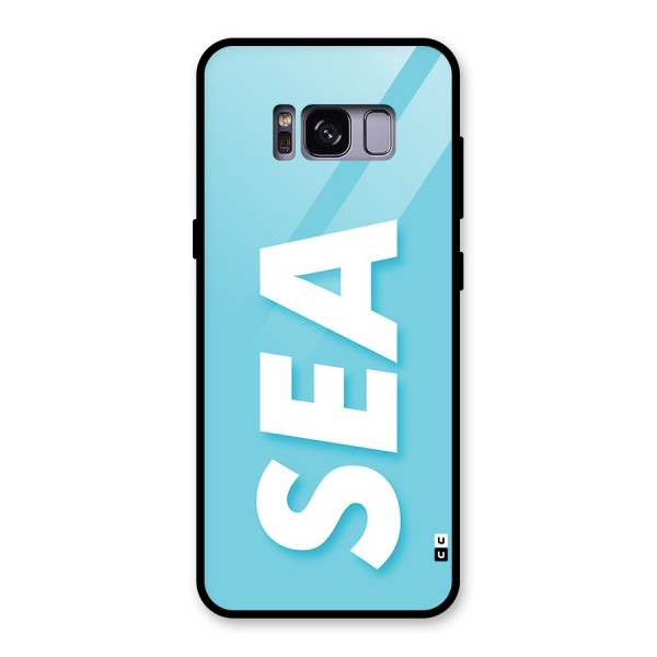 Aqua Sea Glass Back Case for Galaxy S8