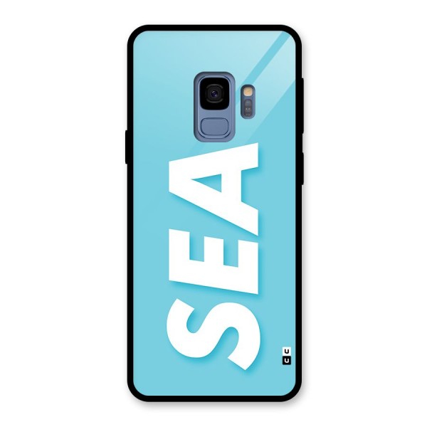 Aqua Sea Glass Back Case for Galaxy S9