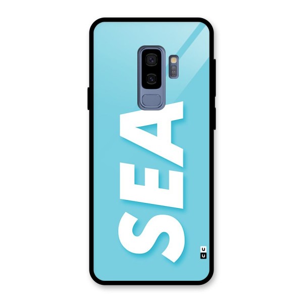 Aqua Sea Glass Back Case for Galaxy S9 Plus