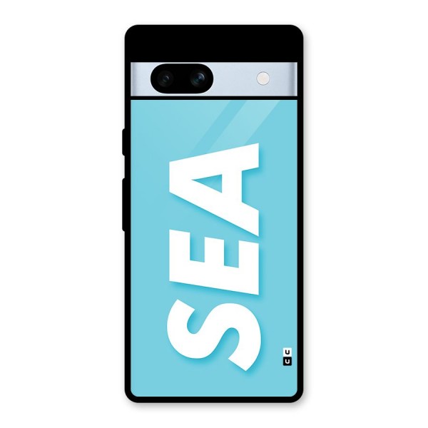 Aqua Sea Glass Back Case for Google Pixel 7a