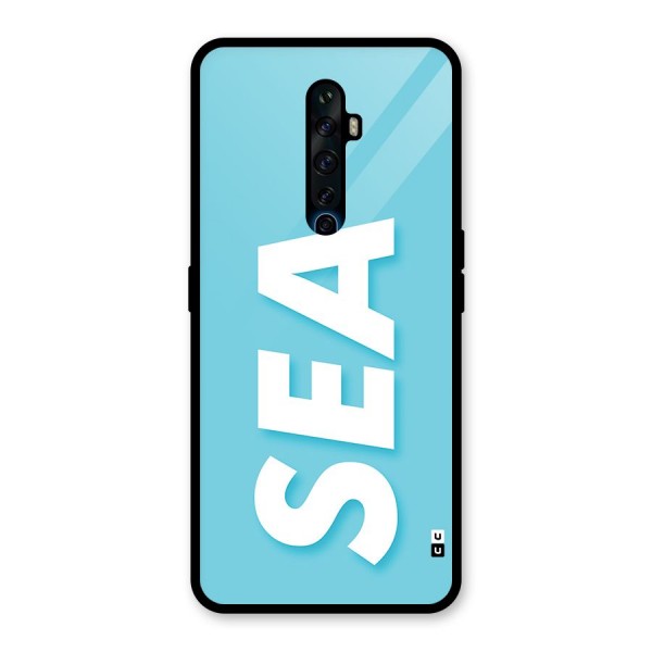 Aqua Sea Glass Back Case for Oppo Reno2 F