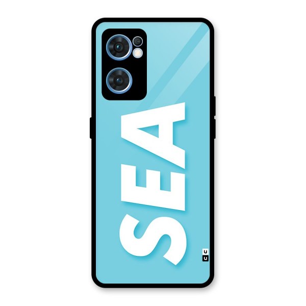 Aqua Sea Glass Back Case for Oppo Reno7 5G