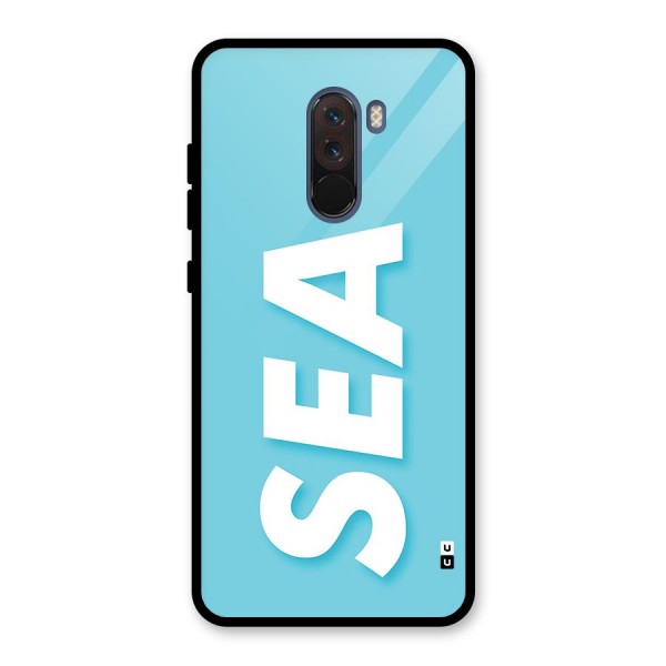 Aqua Sea Glass Back Case for Poco F1