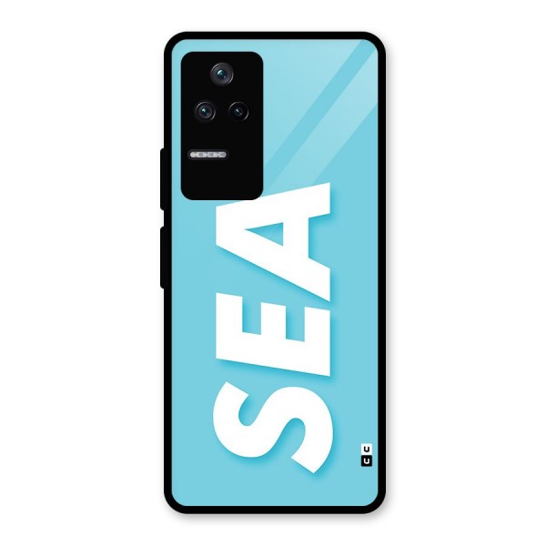 Aqua Sea Glass Back Case for Poco F4 5G