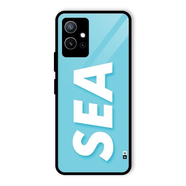 Aqua Sea Glass Back Case for Vivo T1 5G