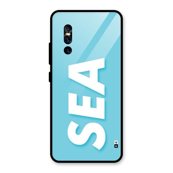 Aqua Sea Glass Back Case for Vivo V15 Pro