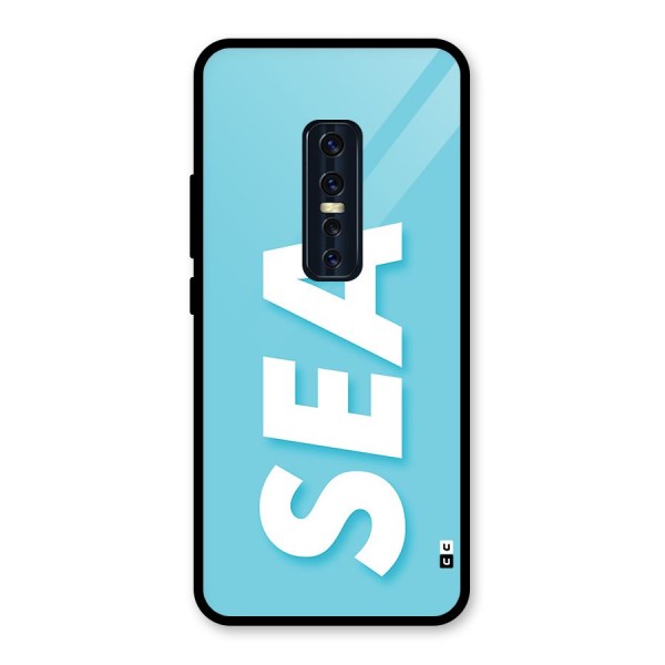 Aqua Sea Glass Back Case for Vivo V17 Pro