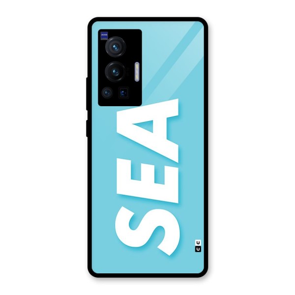 Aqua Sea Glass Back Case for Vivo X70 Pro