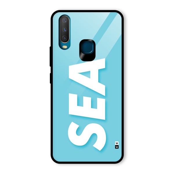 Aqua Sea Glass Back Case for Vivo Y12