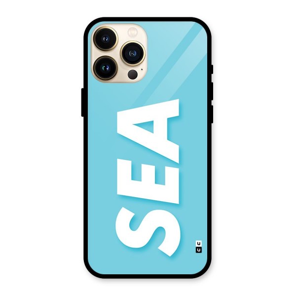 Aqua Sea Glass Back Case for iPhone 13 Pro Max