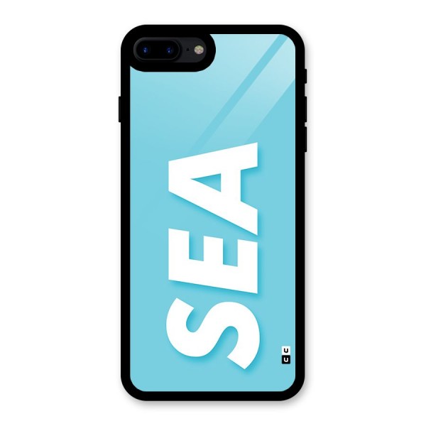 Aqua Sea Glass Back Case for iPhone 7 Plus