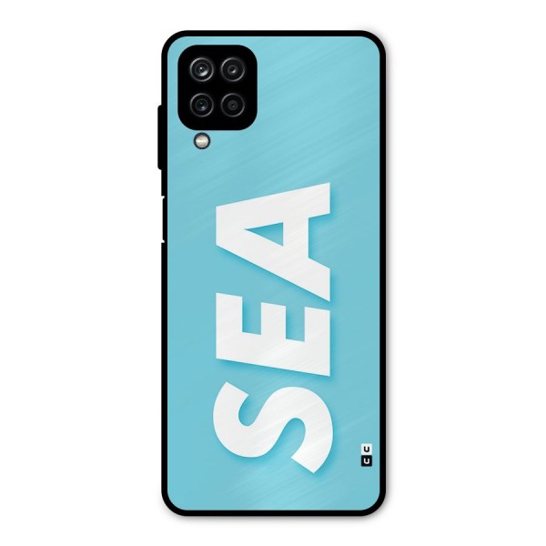 Aqua Sea Metal Back Case for Galaxy A12