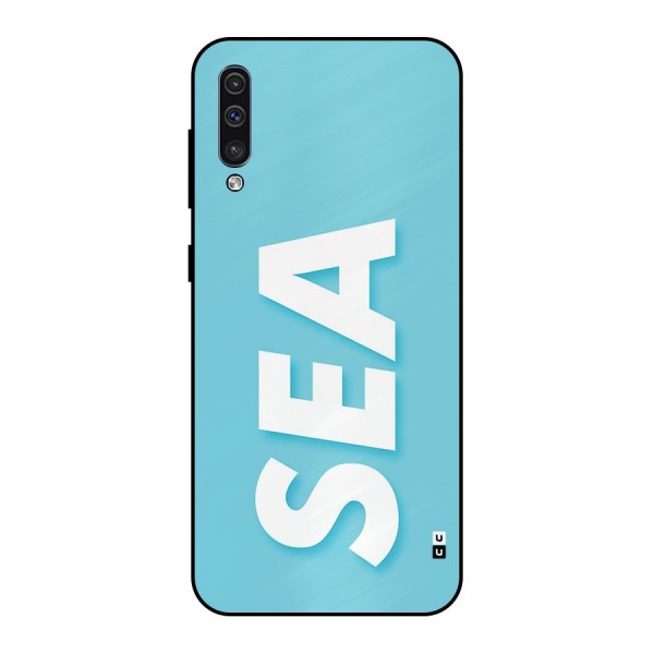 Aqua Sea Metal Back Case for Galaxy A50