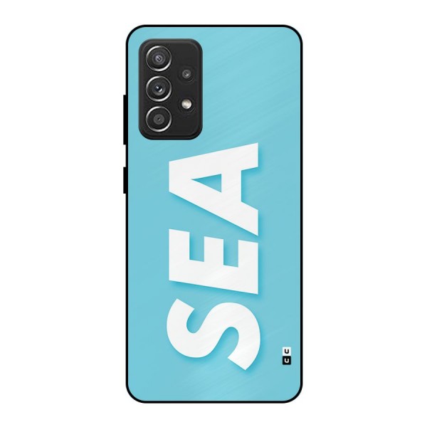 Aqua Sea Metal Back Case for Galaxy A52