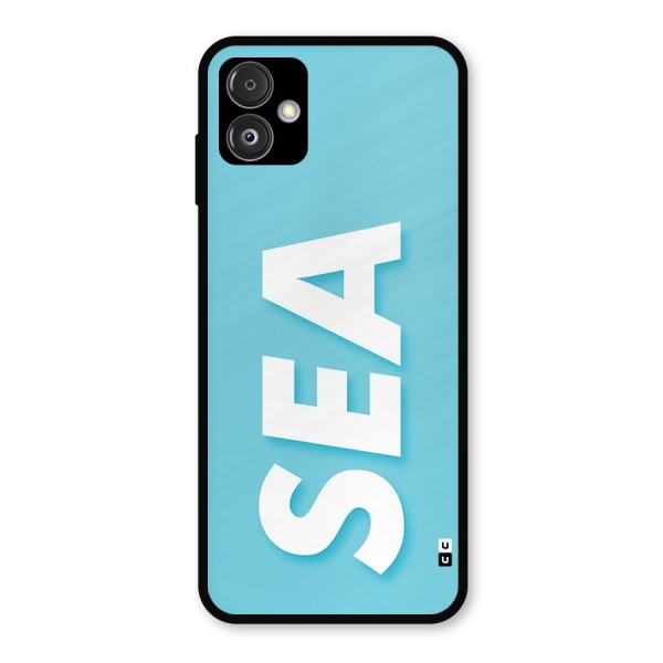 Aqua Sea Metal Back Case for Galaxy F14