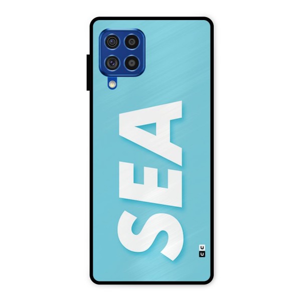 Aqua Sea Metal Back Case for Galaxy F62