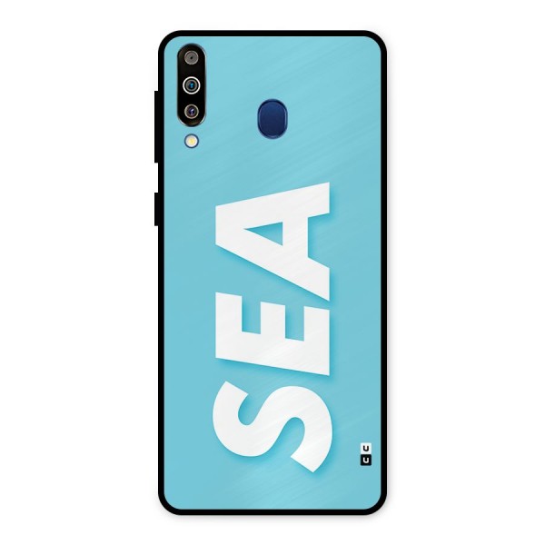 Aqua Sea Metal Back Case for Galaxy M30