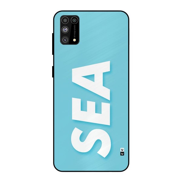 Aqua Sea Metal Back Case for Galaxy M31