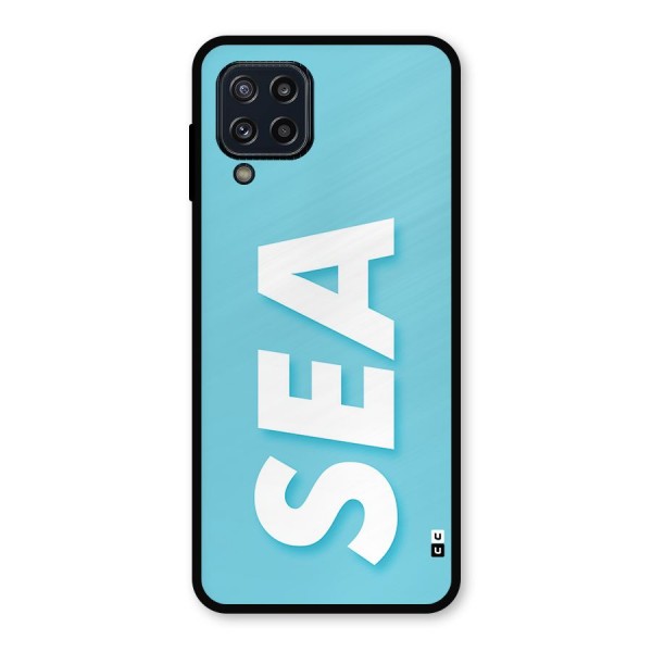 Aqua Sea Metal Back Case for Galaxy M32