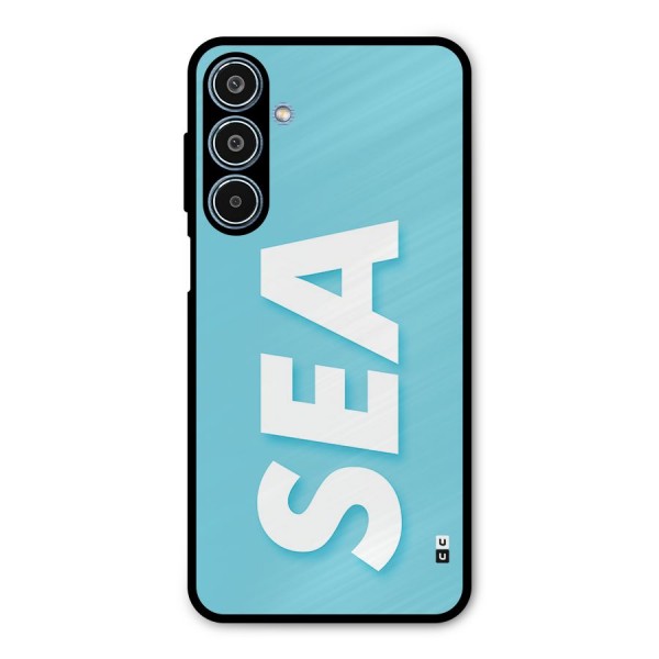 Aqua Sea Metal Back Case for Galaxy M35