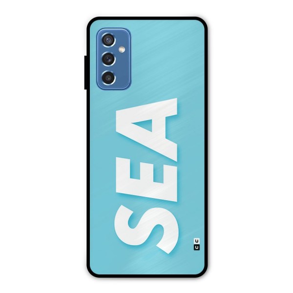 Aqua Sea Metal Back Case for Galaxy M52 5G