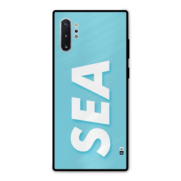 Aqua Sea Metal Back Case for Galaxy Note 10 Plus